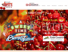 Tablet Screenshot of emmettcherryfestival.com